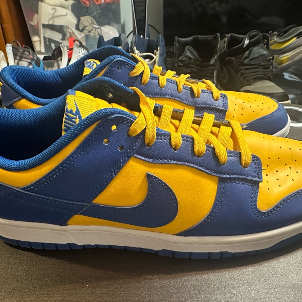 Nike Dunk Low Blue And Yellow Size 10.5M